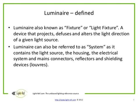 what does luminaire mean.